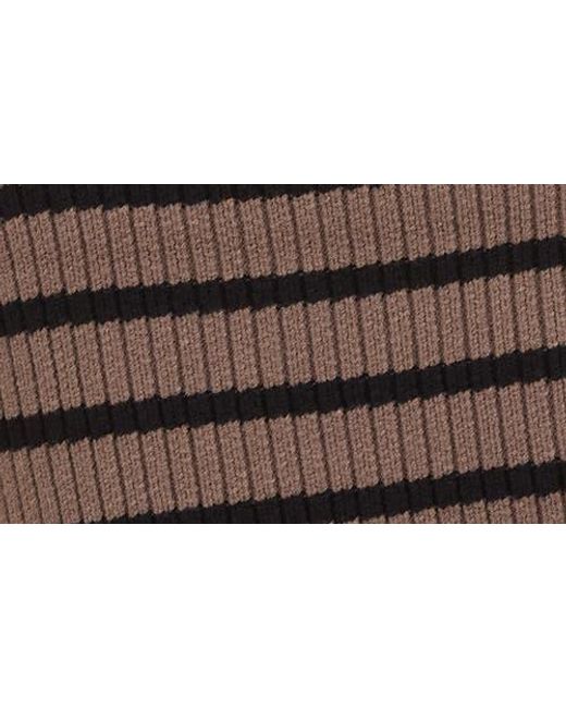 Blu Pepper Brown Mock Neck Pullover Sweater
