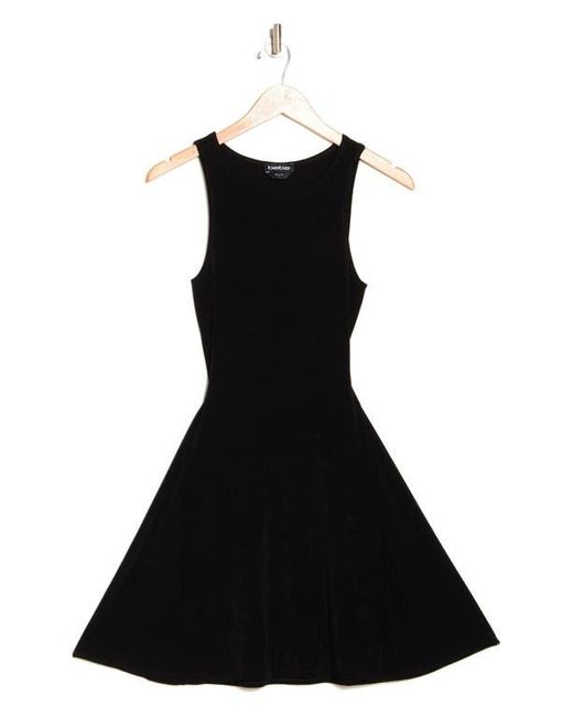 Bebe Black Fit & Flare Dress