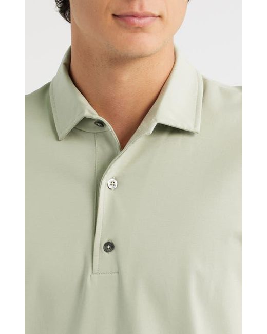 Aurélien Green Aur1 Solid Cotton Polo for men