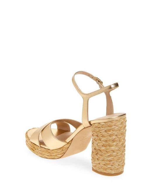 Stuart Weitzman Natural Dayna Platform Sandal