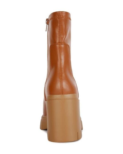 LONDON RAG Brown Kokum Bootie