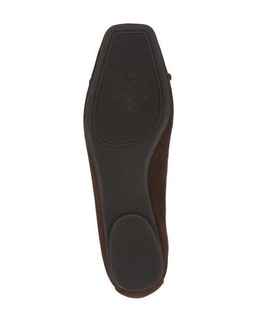 Vince Camuto Brown Virna Square Toe Flat