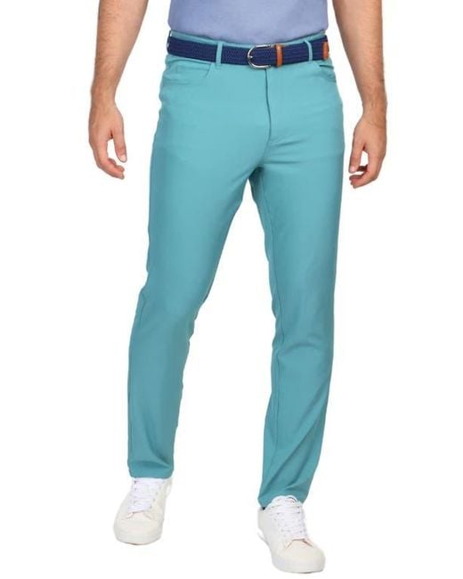 Tailorbyrd Blue Five-Pocket Performance Pants for men