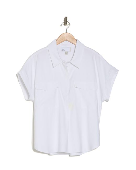 Nordstrom White Utility Shirt