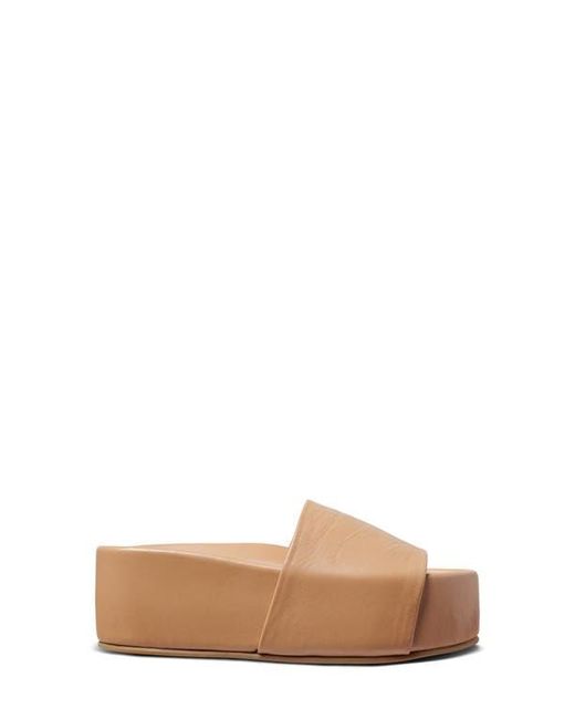 Beek Natural Albatross Platform Slide Sandal
