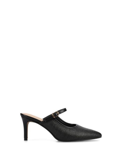 Journee Collection Black Tiffee Pump