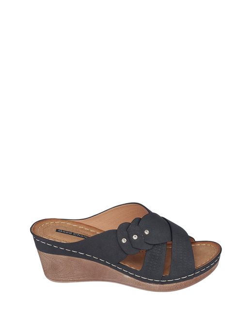 Gc Shoes Brown Dorty Wedge Sandal