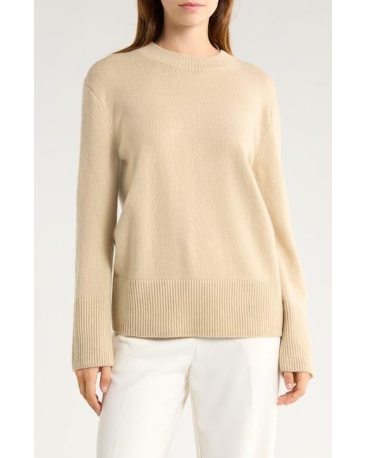 Vince Natural Crewneck Wool & Cashmere Sweater