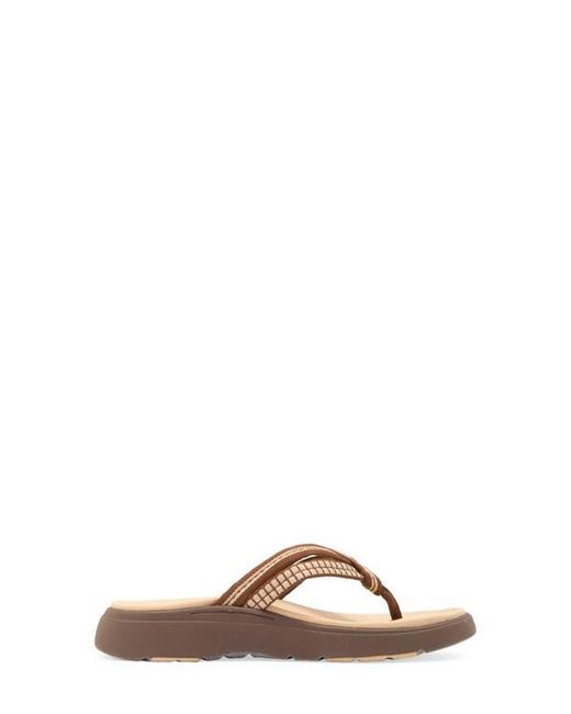 Mykos Brown Nami Platform Flip Flop