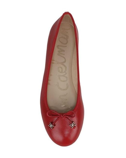 Sam Edelman Red Flora Ballet Flat
