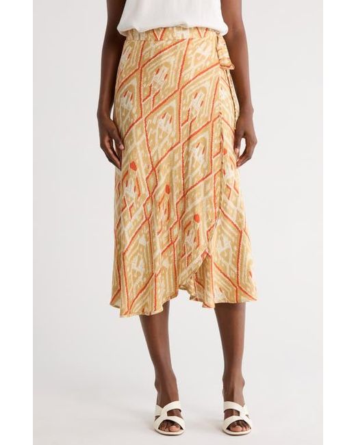 Matty M Metallic Wrap Skirt