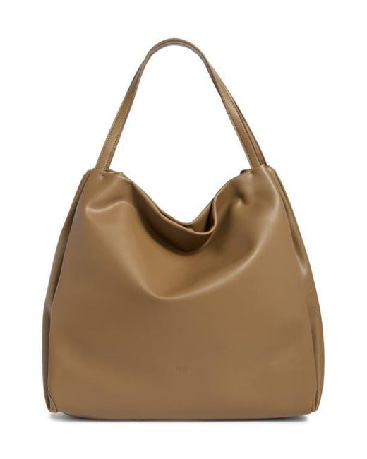 BCBGMAXAZRIA Brown Large Draped Tote