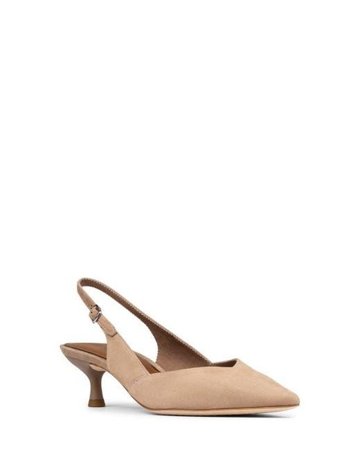 Donald J Pliner Natural Pointed Toe Slingback Pump