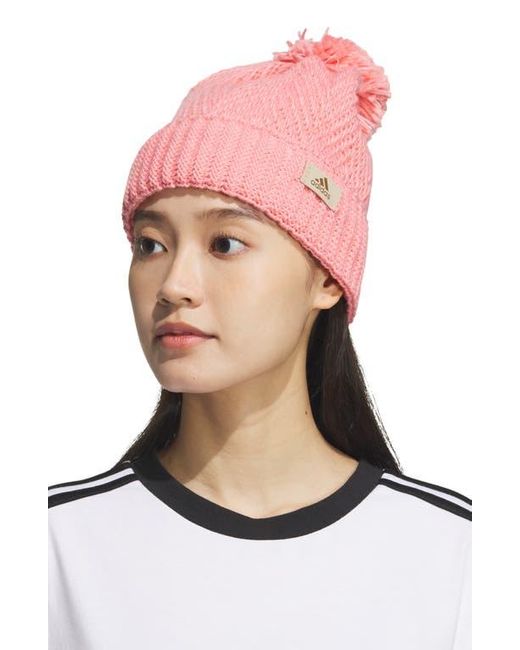 Adidas Pink Twilight Pompom Beanie