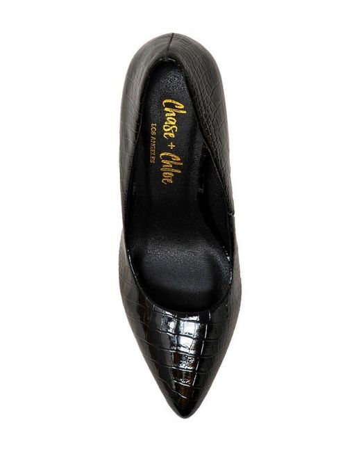 In Touch Footwear Black Lala Pointed Toe Pump