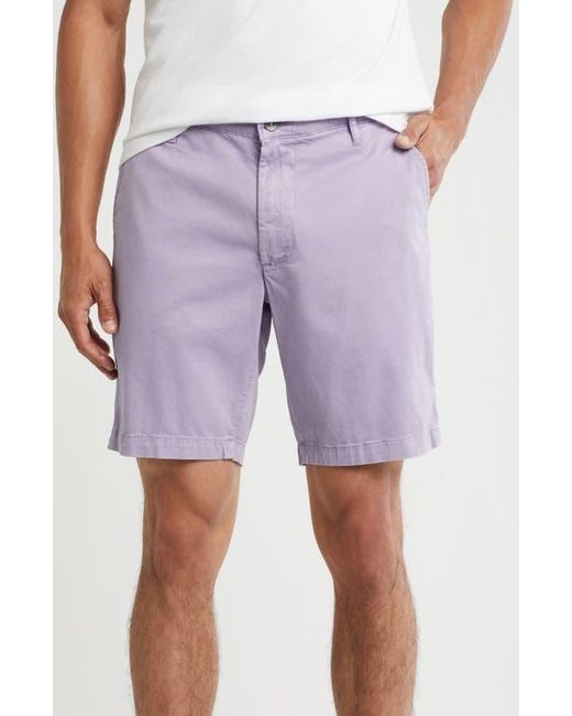 AG Jeans Purple Wanderer 8.5-Inch Stretch Cotton Chino Shorts for men