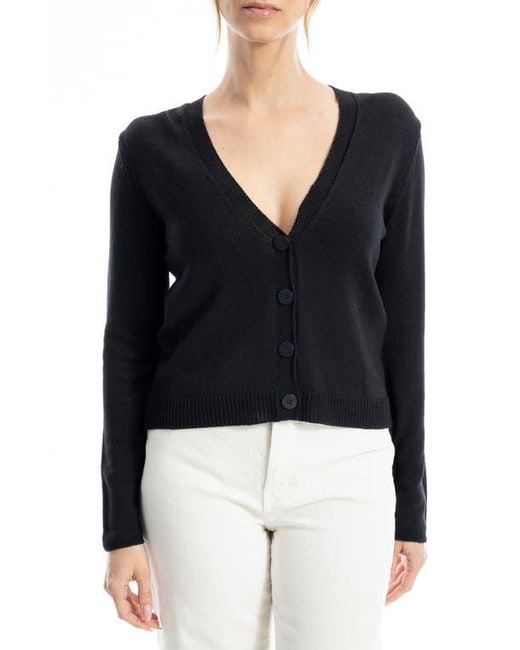 Max Studio Black V-Neck Cardigan