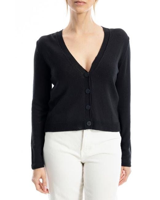 Max Studio Black V-Neck Cardigan