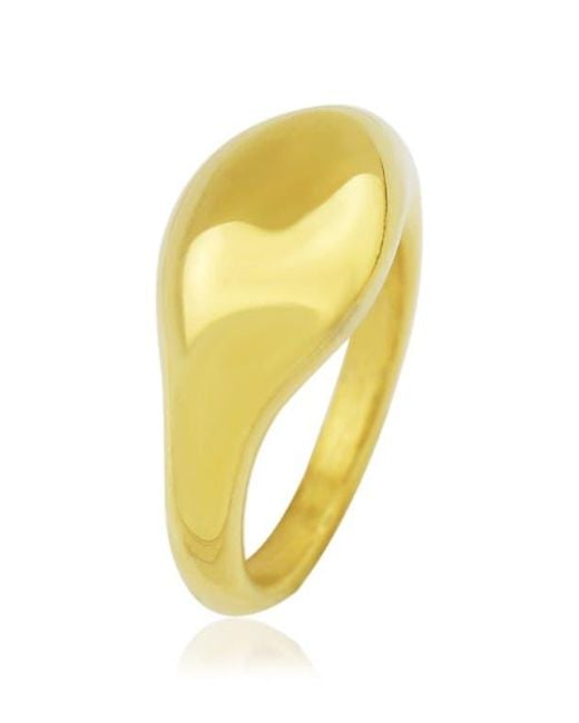 Rebel Yellow Wide Orb Ring