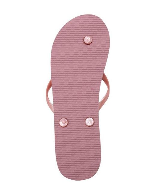 Bebe Pink Glittery Thong Sandal