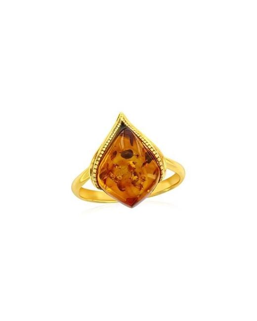 Simona Orange Marquise Cut Ring