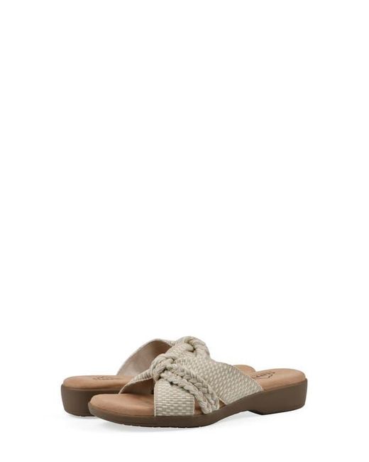 White Mountain Multicolor Blinding Slide Sandal