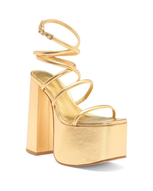Cult Gaia Metallic Hyte Platform Sandal