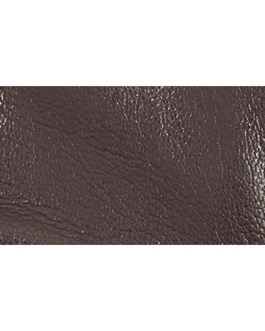 Steve Madden Brown Zipper Faux Leather Gloves