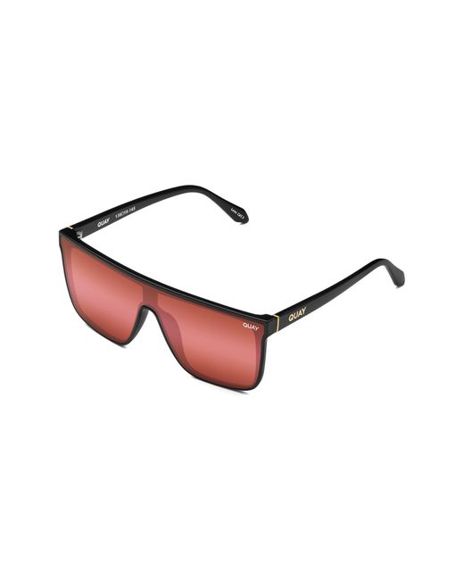 Quay Pink Nightfall 49mm Shield Sunglasses