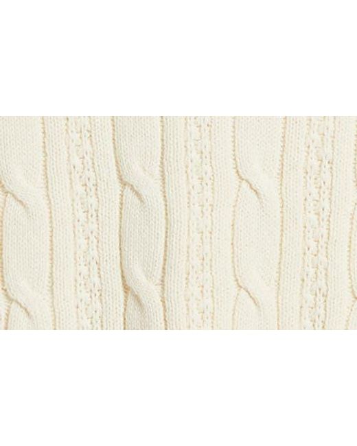 BP. Natural Bow Back Cable Knit Sweater
