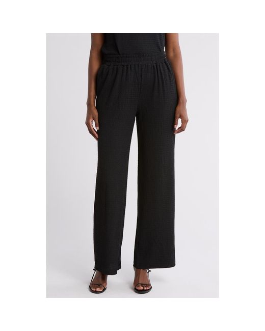 Gemma Jane Black Jacquard Pull-On Pants