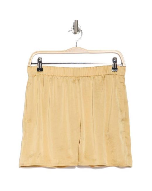 Theory Natural Pull-On Satin Shorts