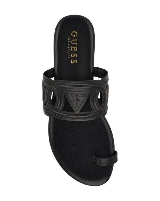 Guess Black Loons Slide Sandal