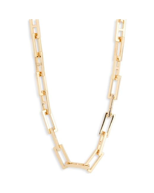 Leith Metallic Rectangle Link Necklace
