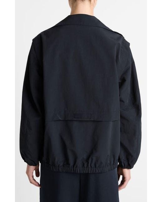 Vince Black Nylon Track Jacket