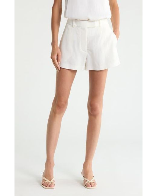 Helmut Lang White Flared Shorts