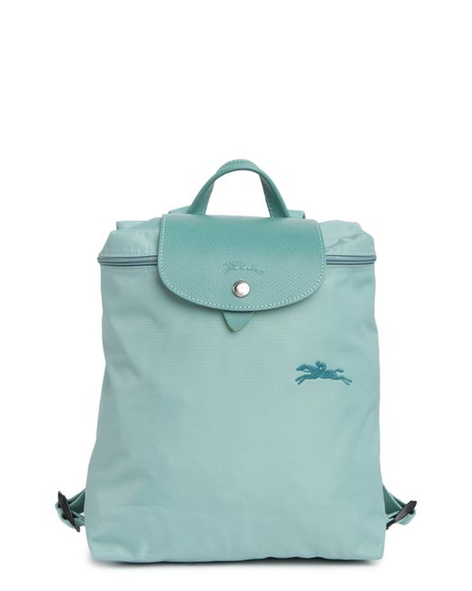 Longchamp Blue Mini Le Pliage Green Recycled Canvas Backpack