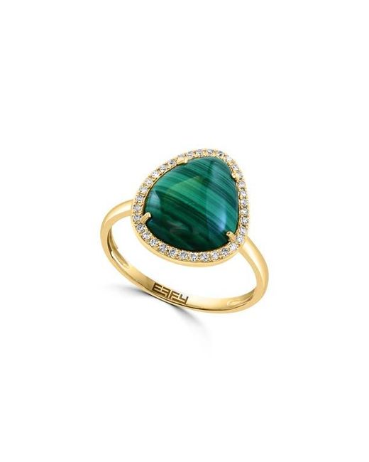 Effy Blue Malachite & Diamond Ring