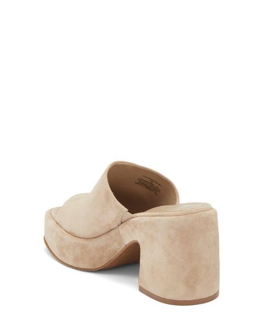 Steve Madden Natural Shanton Platform Slide Sandal
