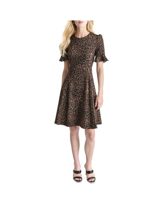 dkny leopard turtleneck