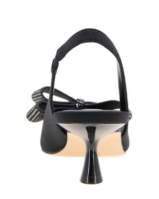 BCBGeneration Black Kasti Slingback Pointed Toe Kitten Heel Pump