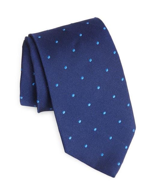 Brooks Brothers Blue Polka Dot Silk Tie for men