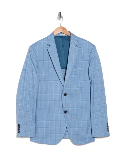 Nordstrom Blue Windowpane Check Sport Coat for men