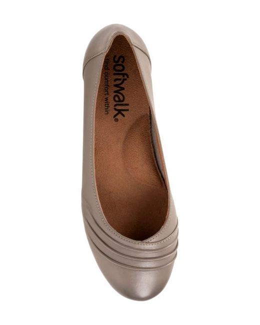Softwalk® Brown Safi Flat
