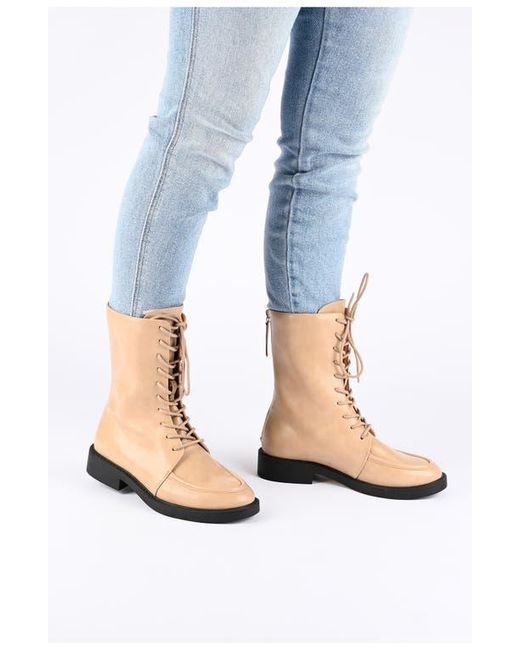 Journee Collection Black Nikks Combat Boot