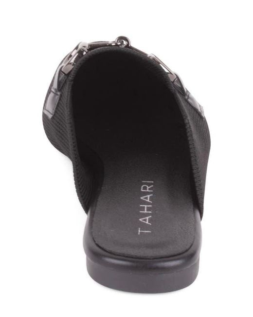 Tahari Black Augustine Bit Loafer Mule