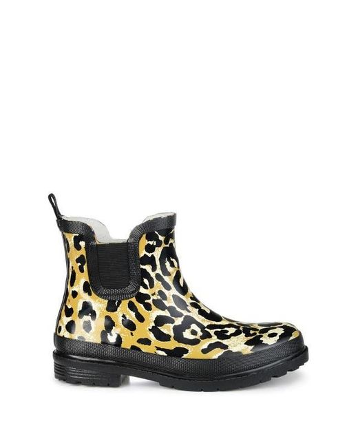 Journee Collection Black Tekoa Rain Boot
