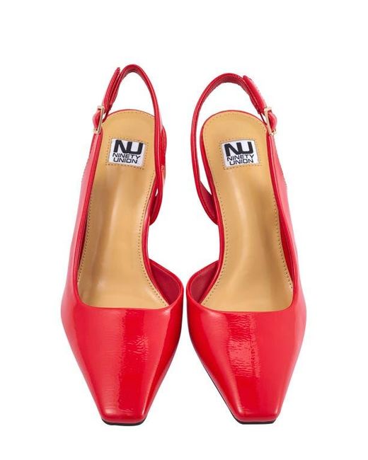 Ninety Union Red Rain Slingback Pump