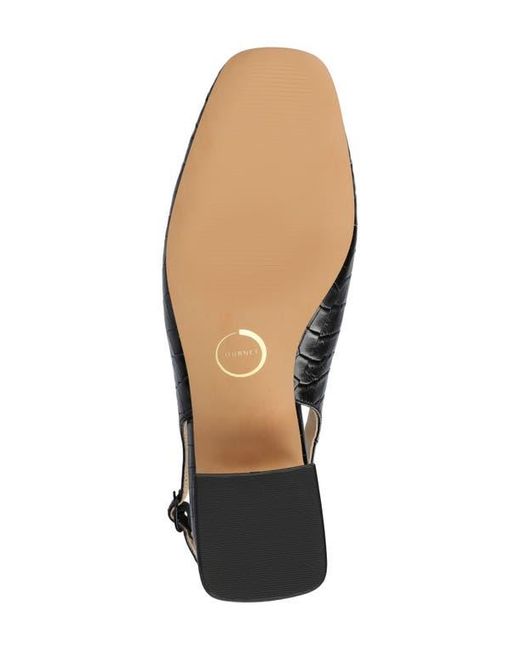 Journee Collection Black Everlee Slingback Pump