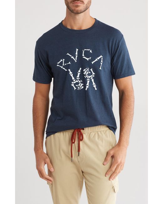 RVCA Blue Logo Graphic T-shirt for men